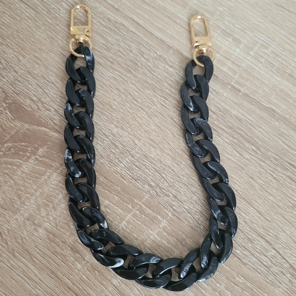 Black Marble Bag Chain - Picture 1 of 2